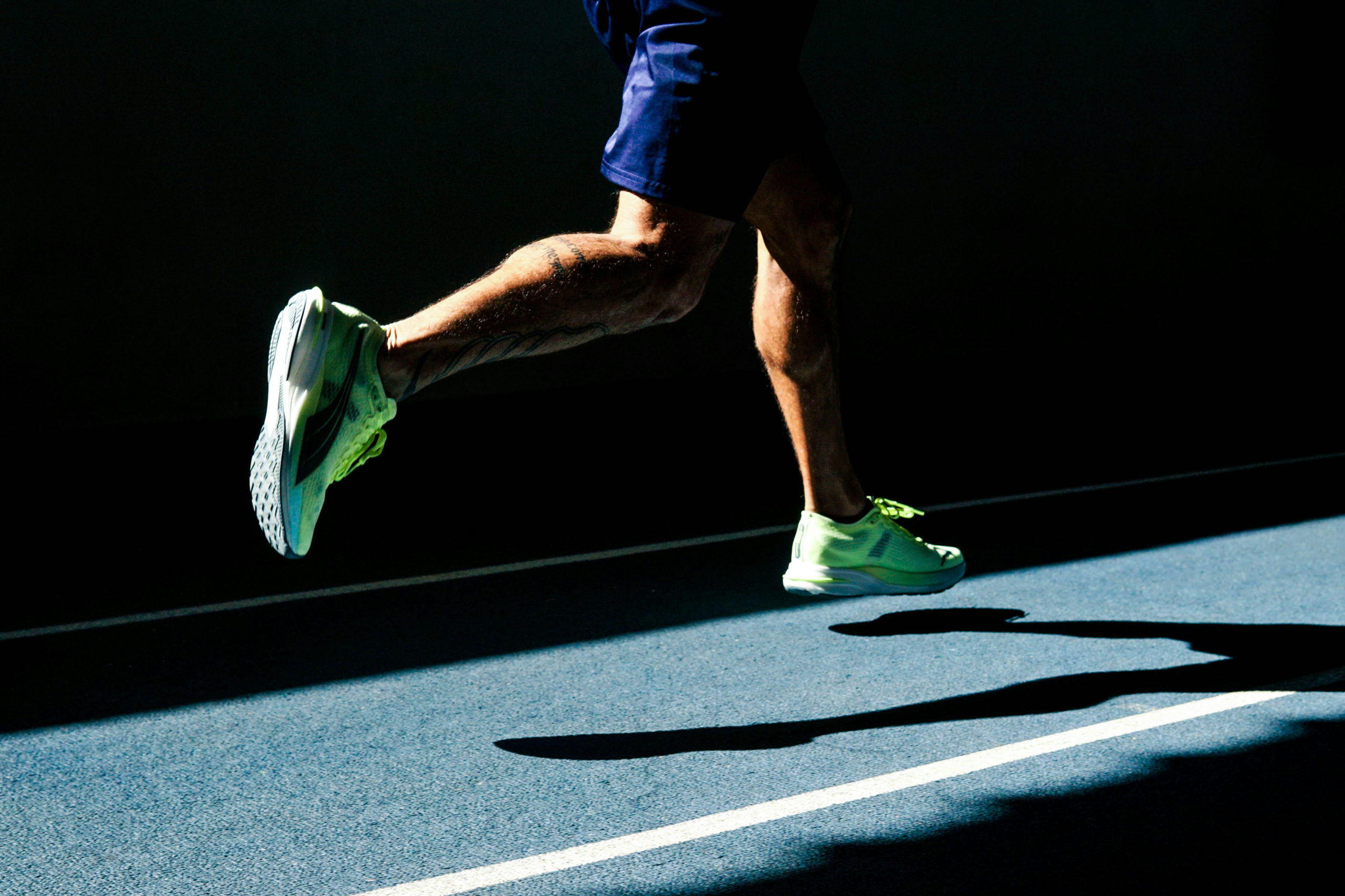 Runner on road